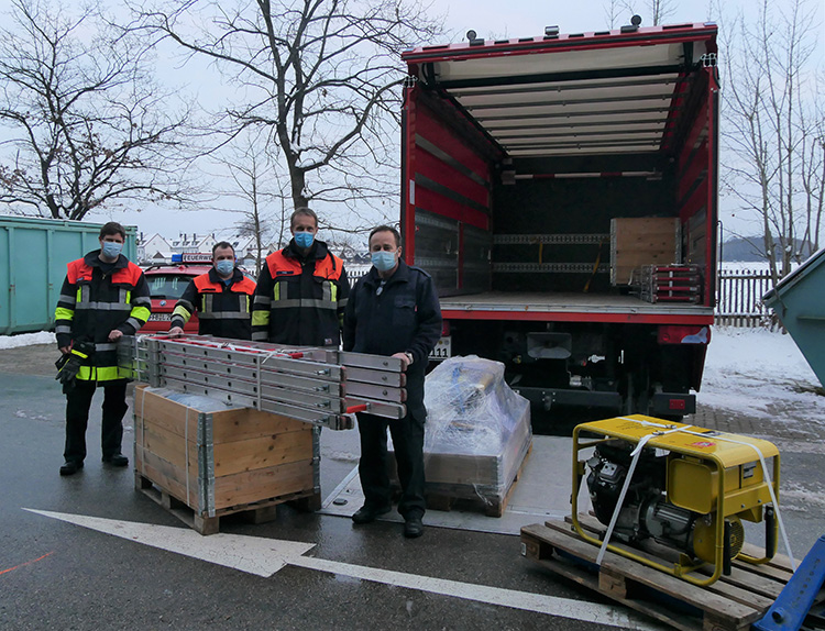 Erdbebenhilfe der Feuerwehren aus dem Landkreis für Kroatien