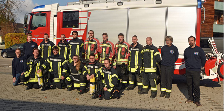 Gruppenbild Lehrgang Atemschutz Olching