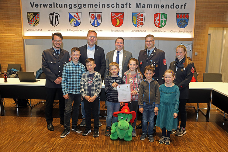Gründung der ersten Kinderfeuerwehr im Landkreis bei der Freiwilligen Feuerwehr Mammendorf