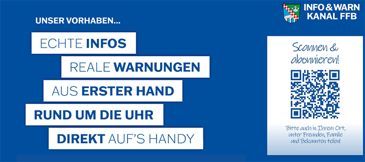 Neuer WhatsApp-Info- & Warnkanal des Landkreises F&uuml;rstenfeldbruck