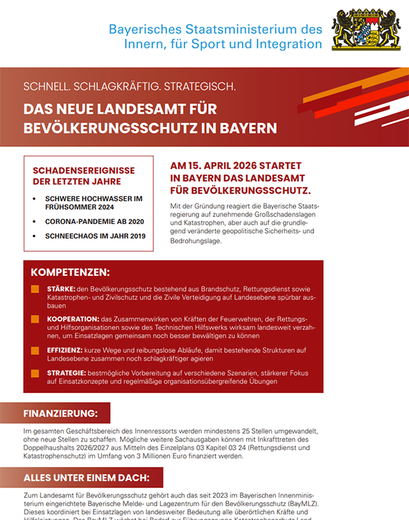 DAS NEUE LANDESAMT F&Uuml;R BEV&Ouml;LKERUNGSSCHUTZ IN BAYERN