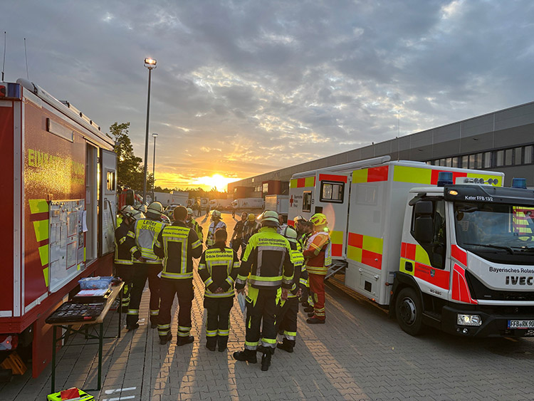 Gefahrstoffaustritt bei Verladearbeiten, Bild 1
